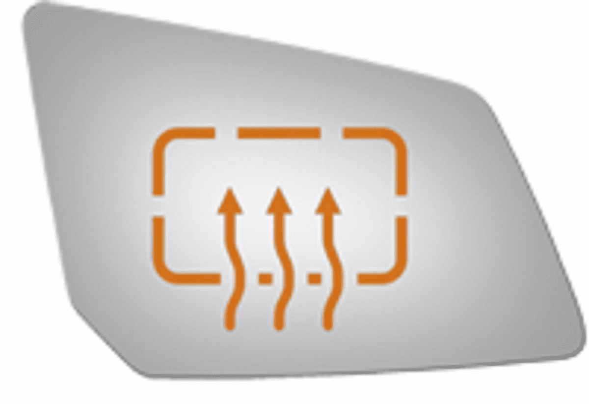 GMC Acadia 2014 Passenger Side Mirror Glass Heated