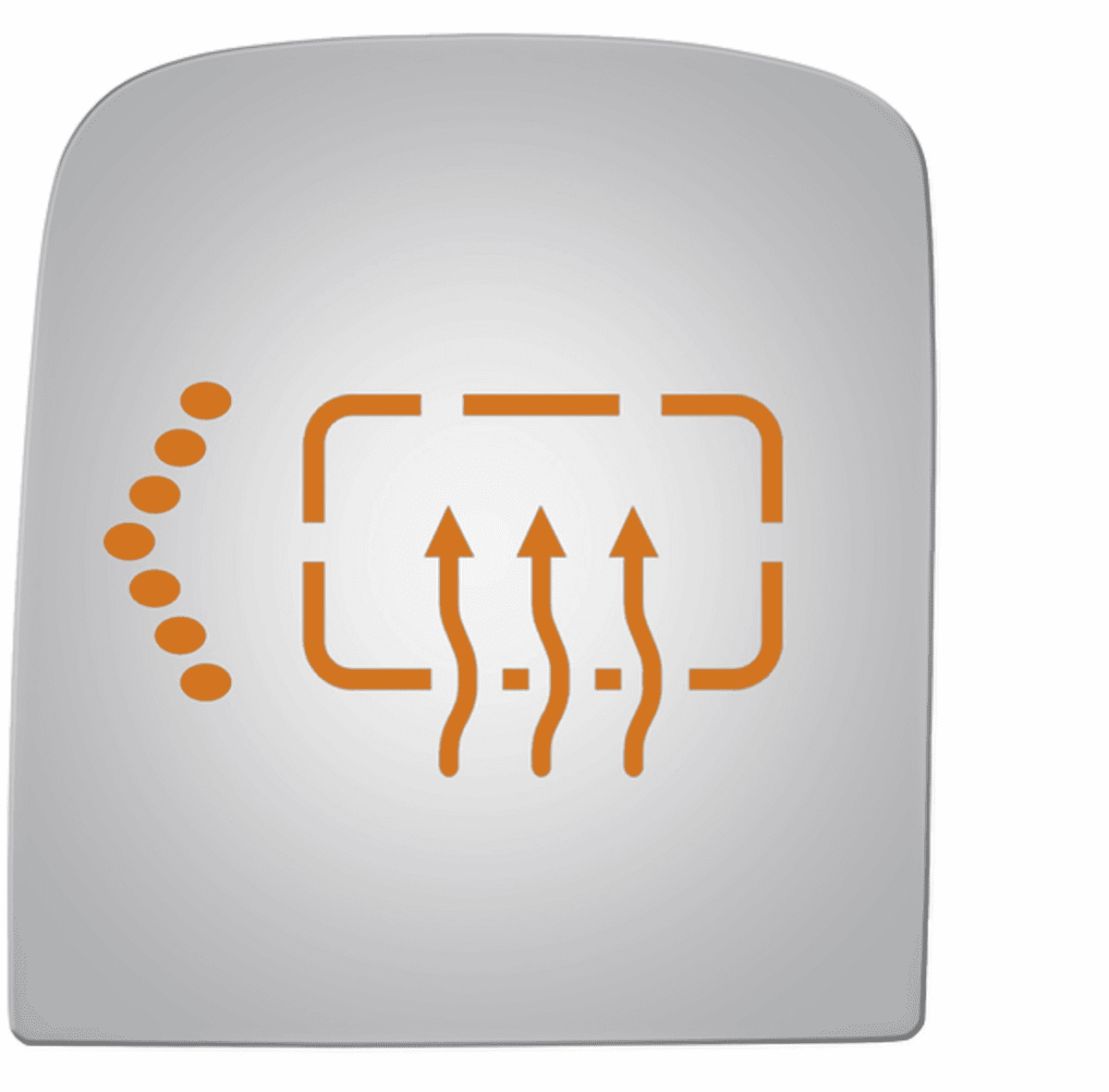 GMC Sierra 2014 Driver Side Mirror Glass Heated 