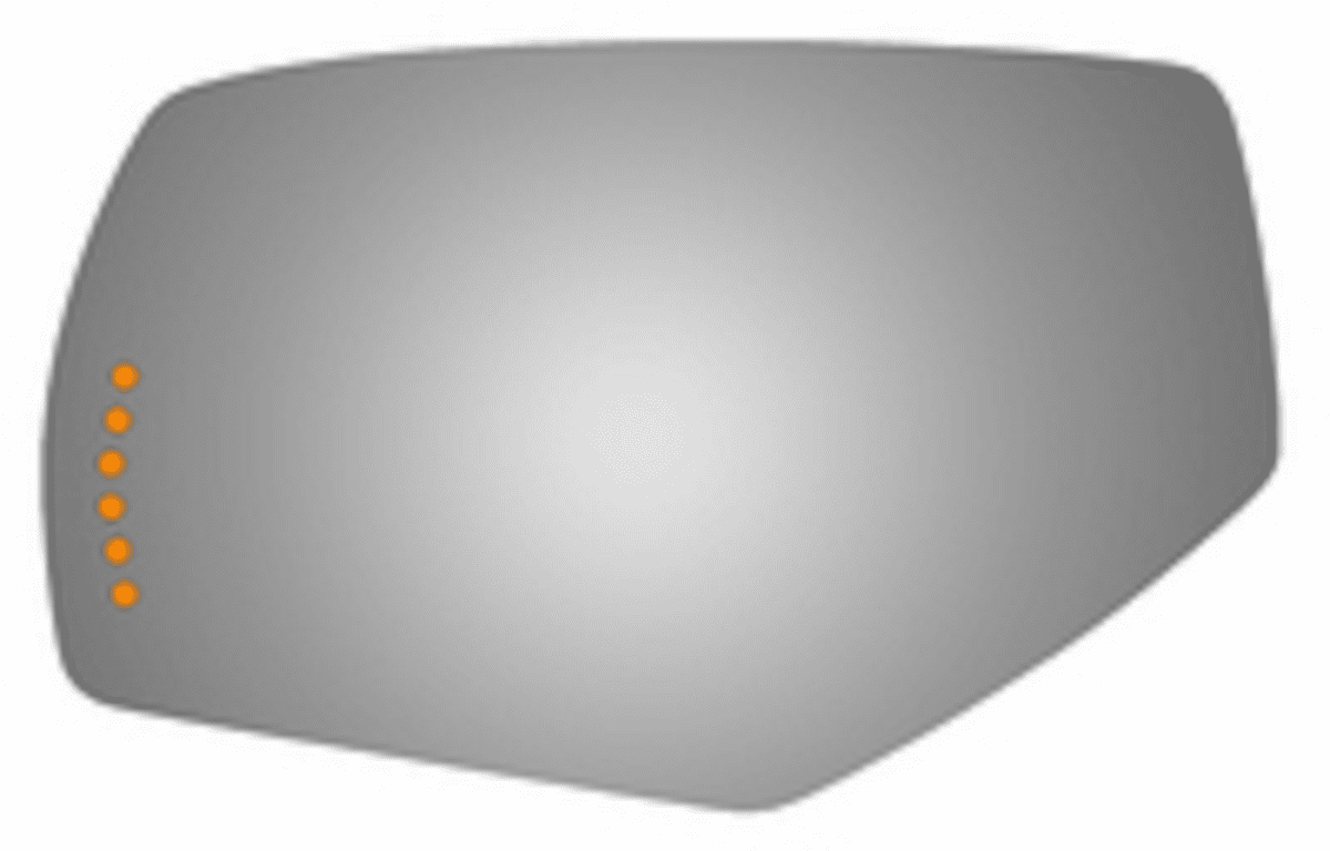 GMC Sierra 2015 Driver Side Mirror Glass Signal