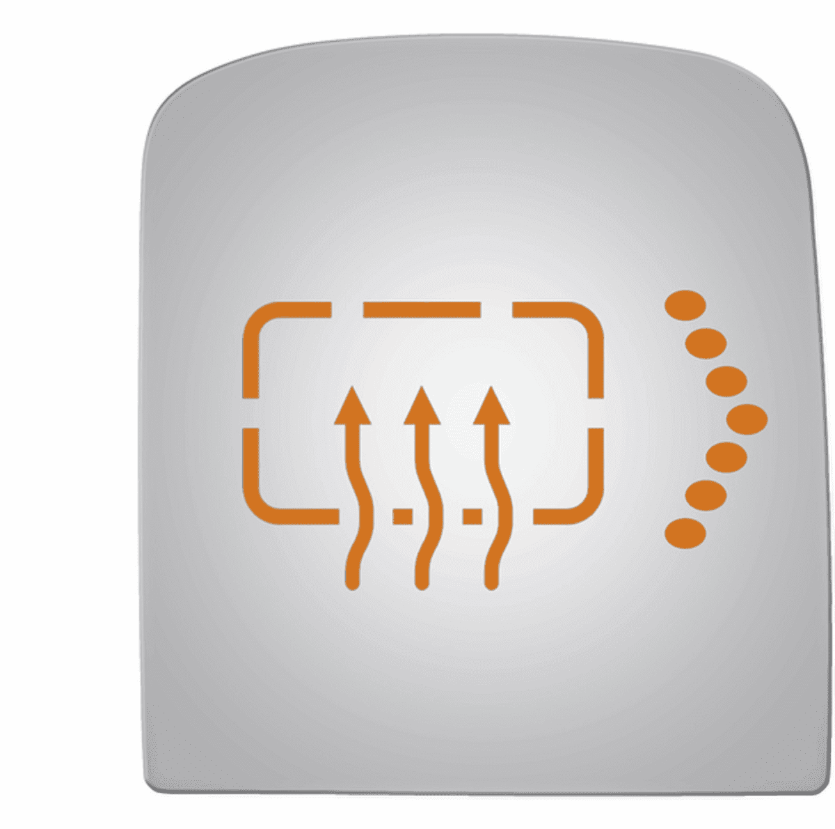 GMC Sierra 2015 Passenger Side Mirror Glass Heated