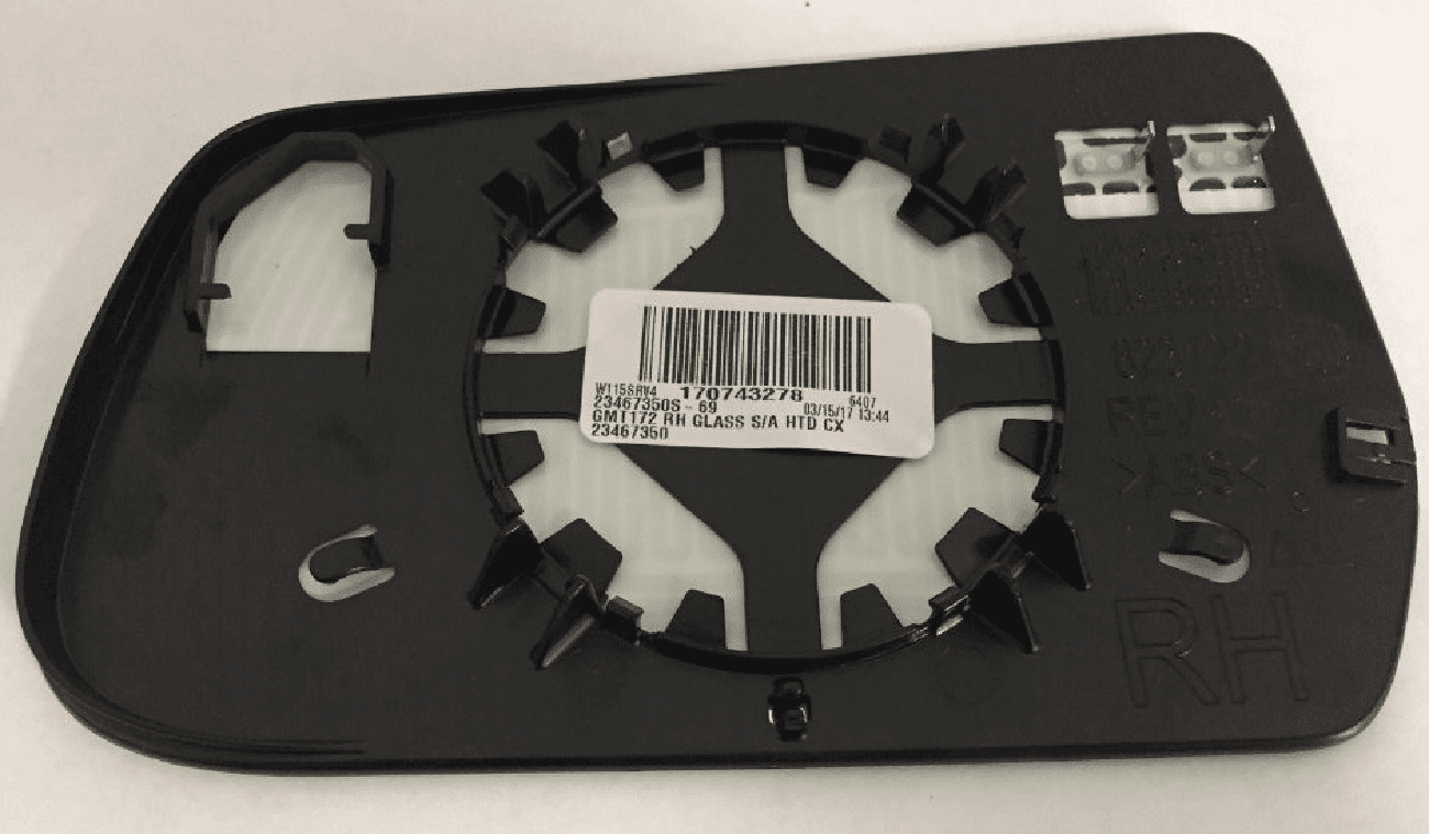 GMC Terrain 2017 Passenger Side Mirror Glass Heated W/Backing Plate