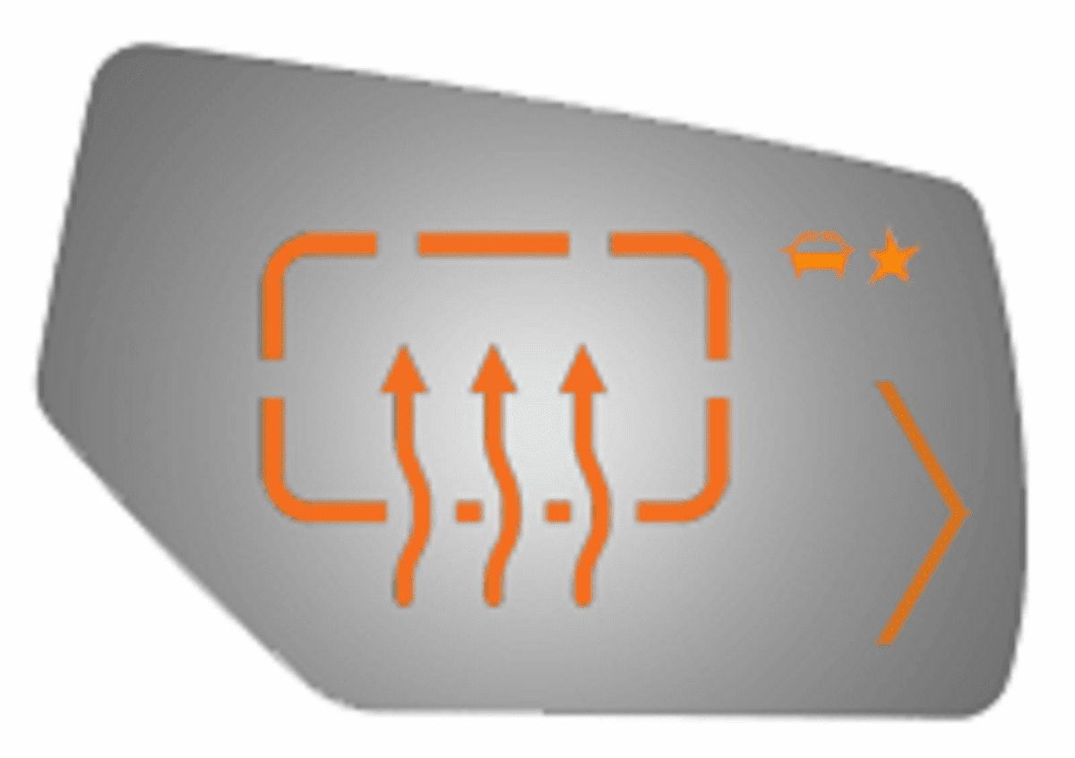 GMC Yukon 2015 Passenger Side Mirror Glass Heated