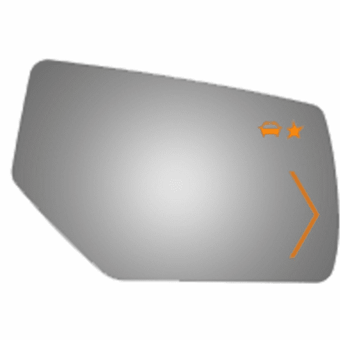 GMC Yukon 2017 Passenger Right Side Mirror Glass Signal Icon Blind Spot