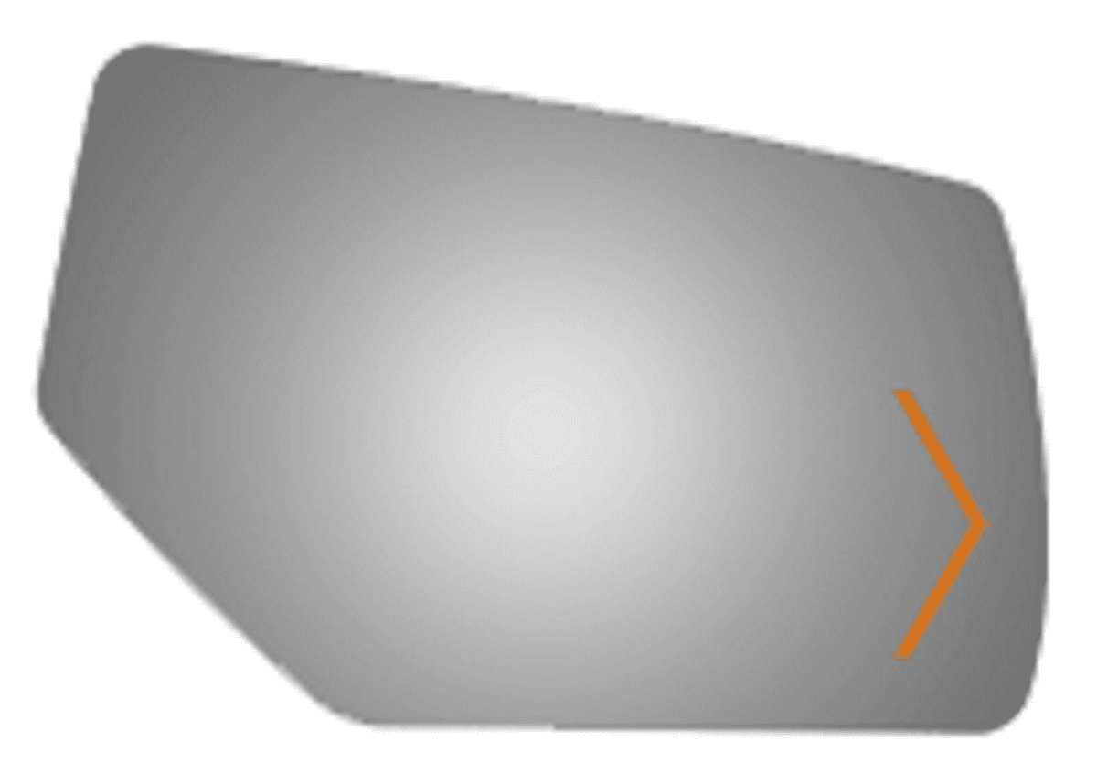 GMC Yukon XL 2015 Passenger Side Mirror Glass 