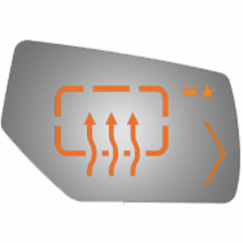 GMC Yukon XL 2016 Passenger Right Side Mirror Glass Heated Blind Spot