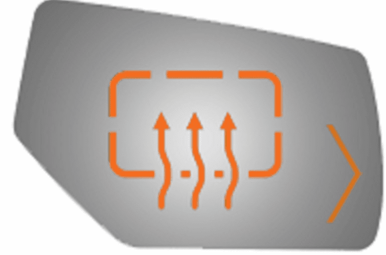 GMC Yukon XL 2016 Passenger Side Mirror Glass With Signal Icon