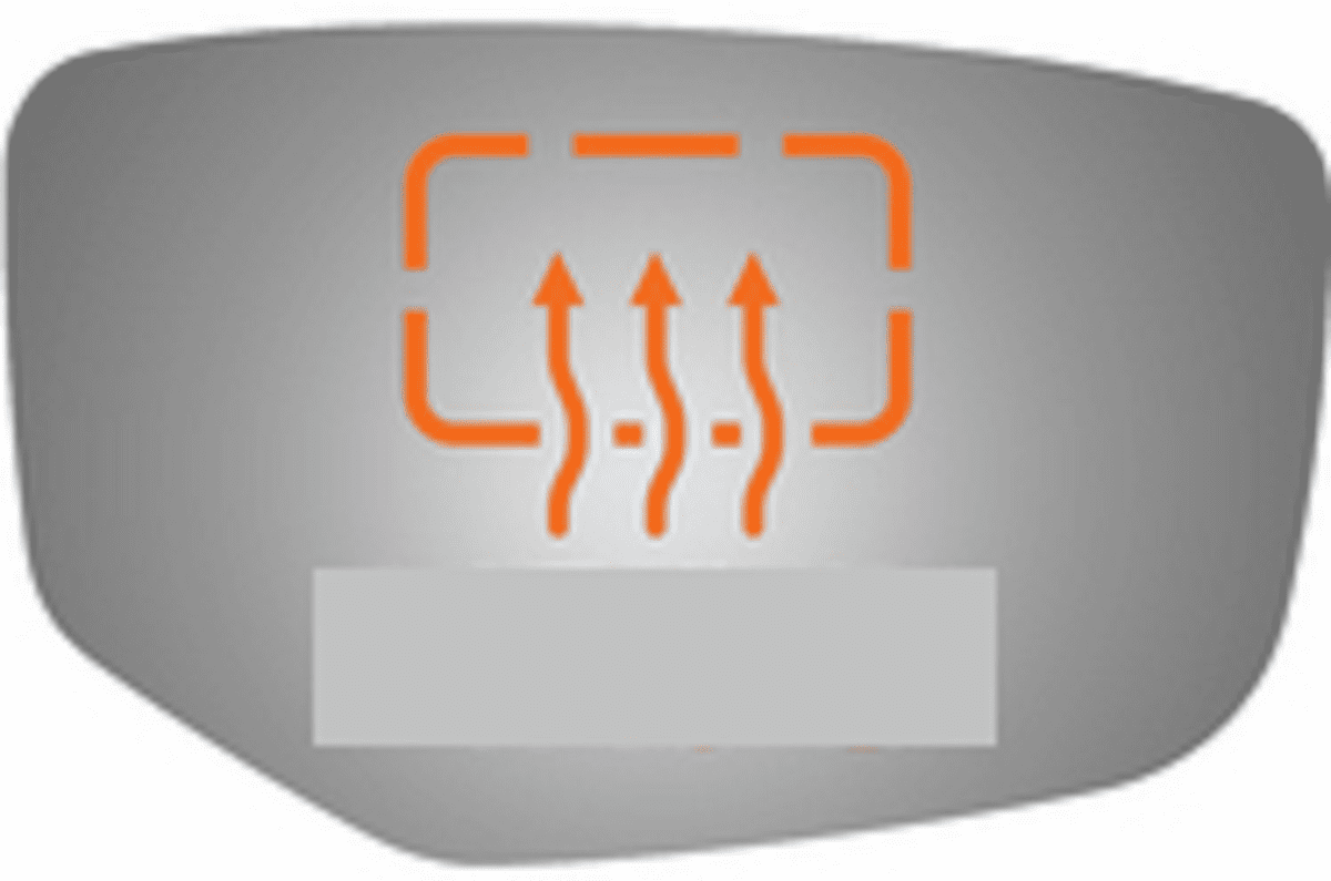 Honda Accord 2017 Passenger Right Side Glass Mirror Heated