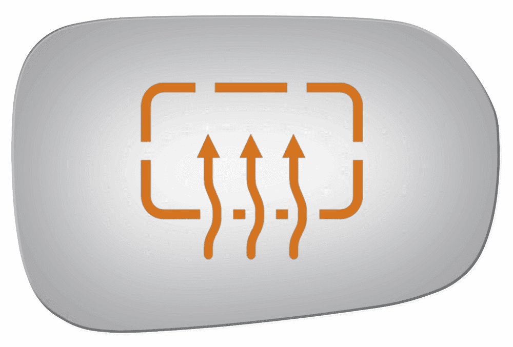 Honda Accord Sedan 1998 1999 2000 Passenger Side Heated Mirror Glass