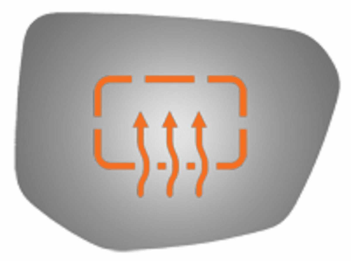 Honda Civic 2019 Passenger Right Side Mirror Glass Heated