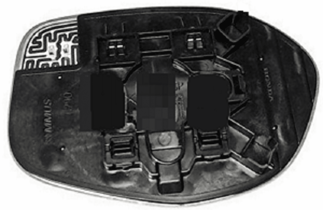 Honda Odyssey 2014 Driver Side Mirror Glass Heated W/Backing Plate