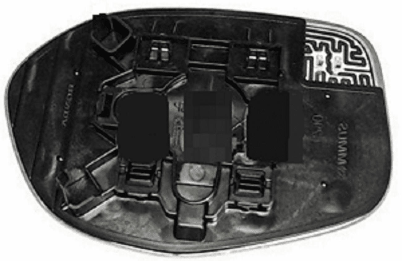 Honda Odyssey 2015 Passenger Side Mirror Glass Heated W/Backing Plate