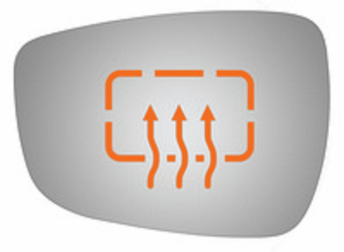 Hyundai Elantra 2012 Driver Side Mirror Glass Heated