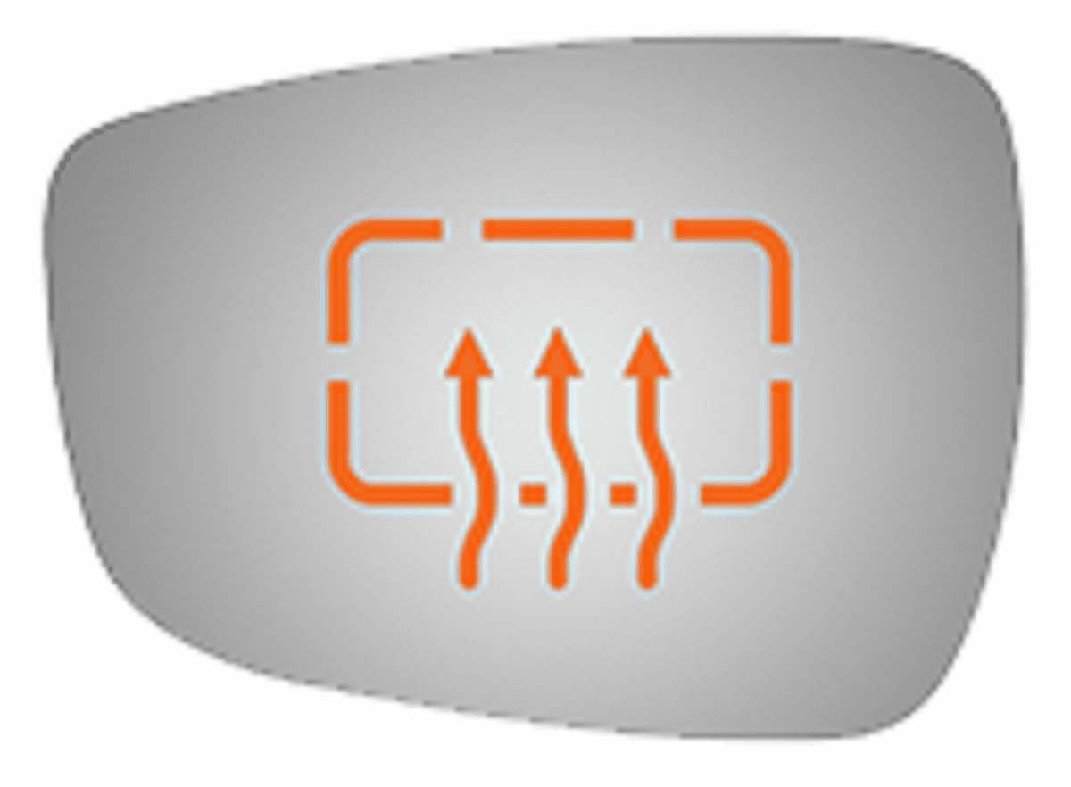 Hyundai Elantra 2012 Driver Side Mirror Glass Heated