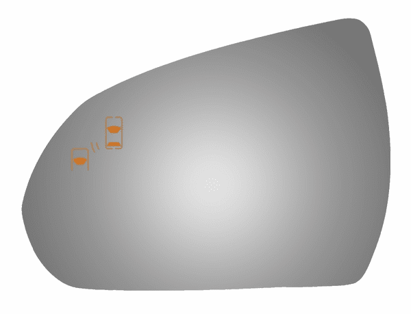 Hyundai Elantra 2018 Driver Side Mirror Glass 