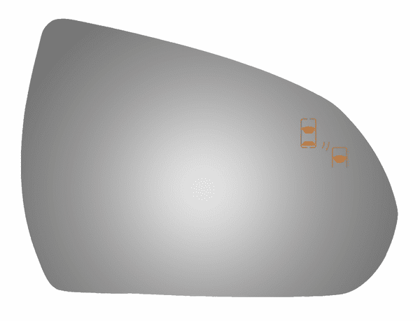 Hyundai Elantra 2018 Passenger Side Mirror Glass 