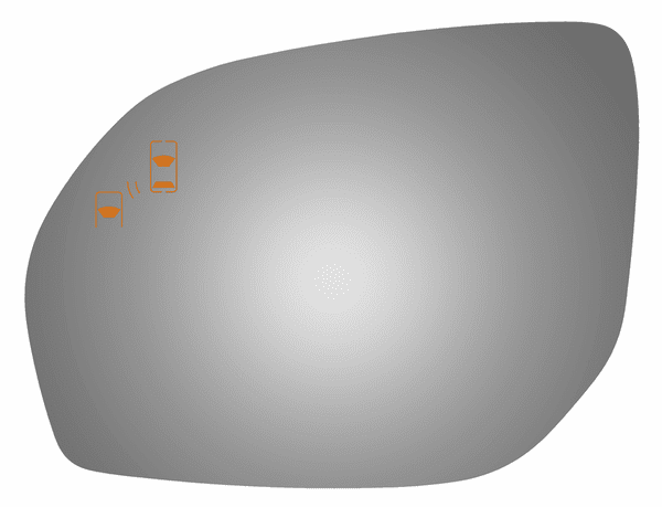 Hyundai Santa Fe 2013 Driver Side Mirror Glass