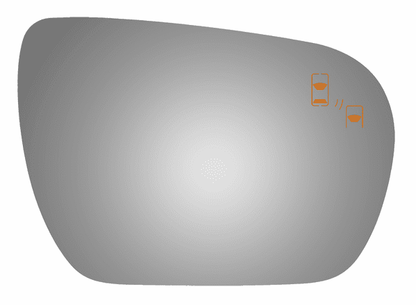 Hyundai Santa Fe 2015 Passenger Side Mirror Glass