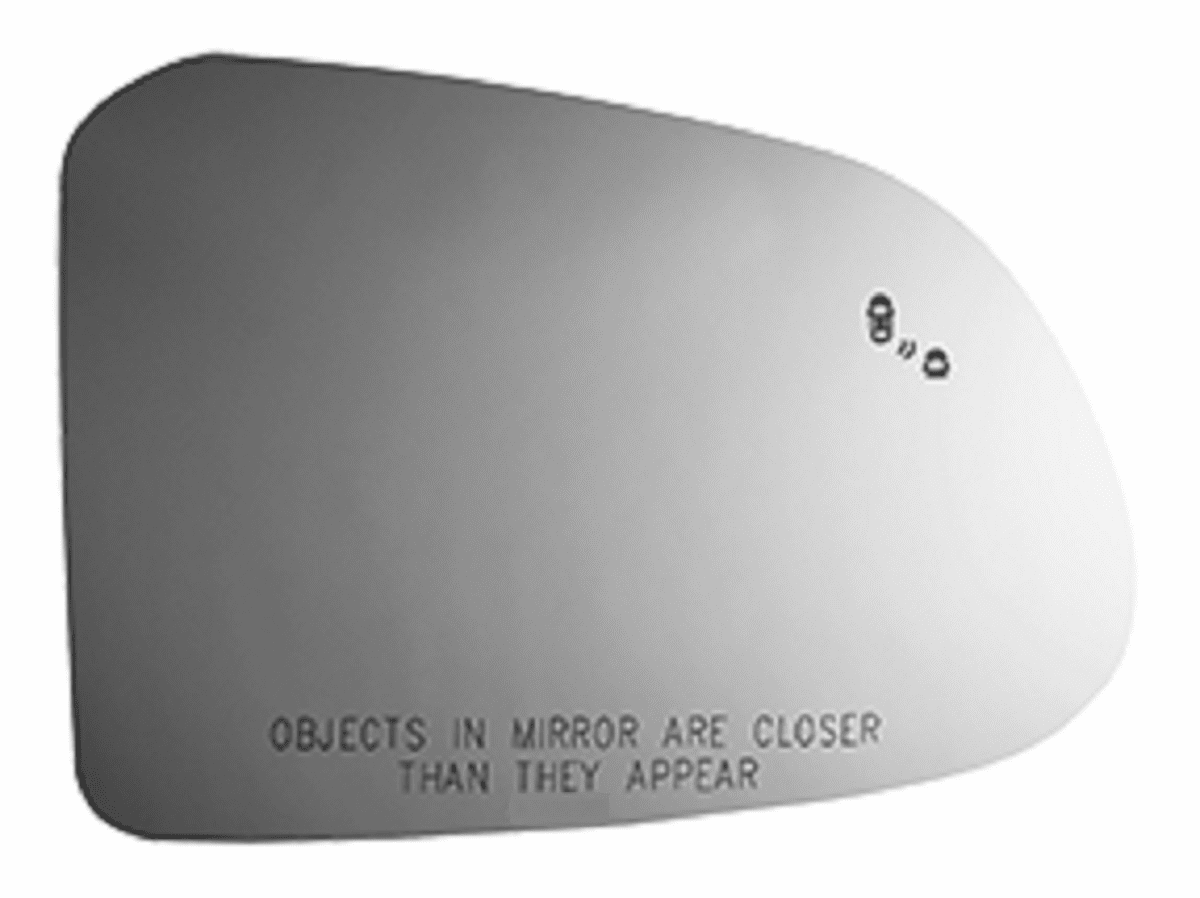 Hyundai Santa Fe 2019 2020 Right Passenger Side Mirror Glass with Blind Spot & Cross Path Icons