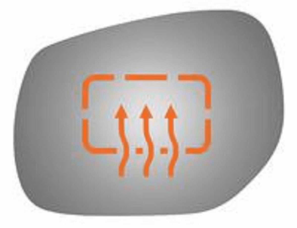 Infiniti Q50 2014 Driver Side Door Mirror Glass Heated