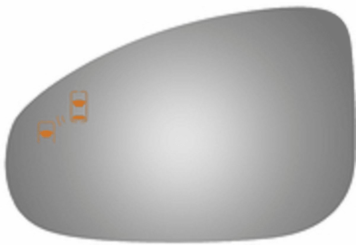 Jaguar F-Type 2017 Driver Left Side Mirror Glass Blind Spot