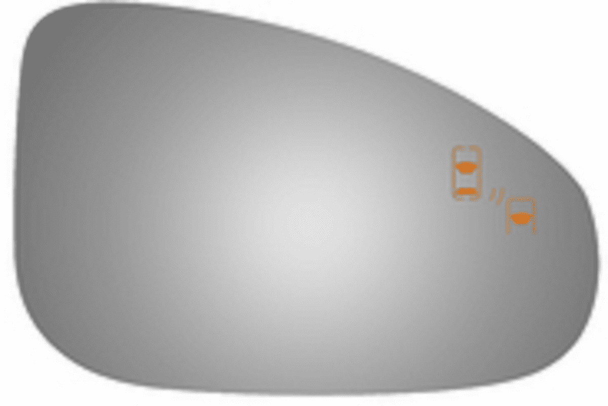 Jaguar F-Type 2017 Passenger Right Side Mirror Glass Blind Spot