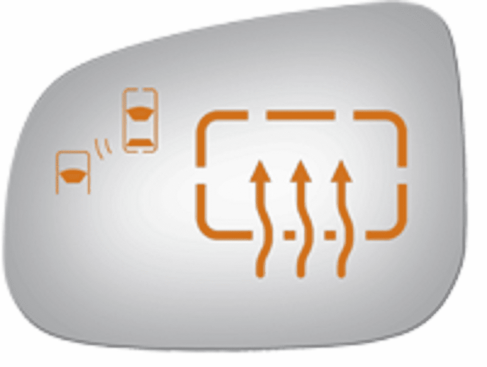 Jaguar XF 2012 2013 Driver Side Mirror Glass Heated