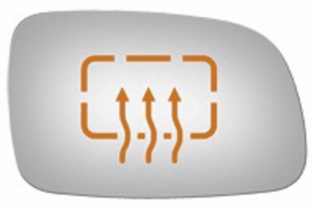 Jeep Grand Cherokee 2002 2003 2004 Passenger Side Mirror Glass Heated