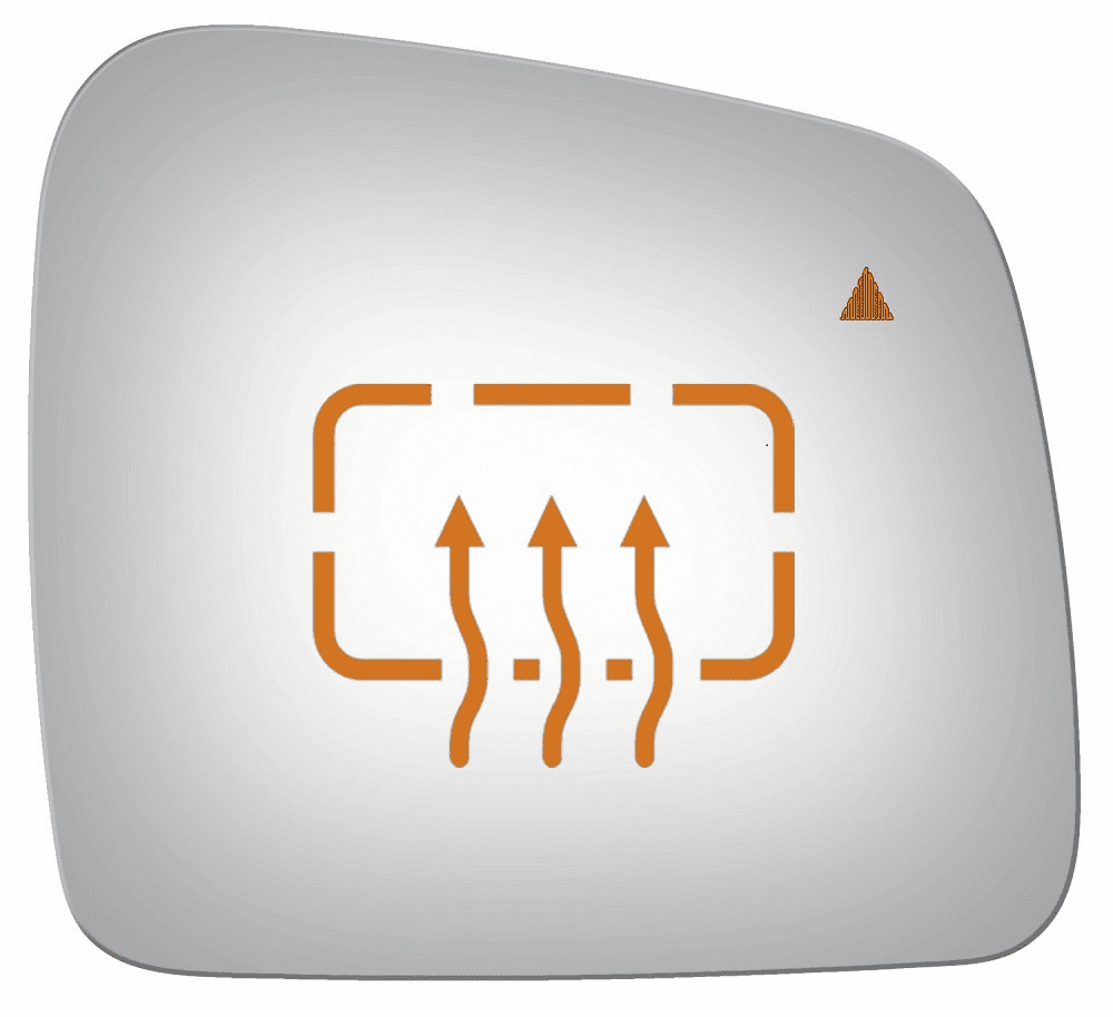 Jeep Grand Cherokee 2011 Passenger Side Heated Mirror Glass