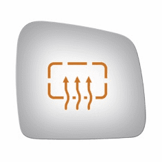 Jeep Grand Cherokee 2011 Passenger Side Mirror Glass Heated