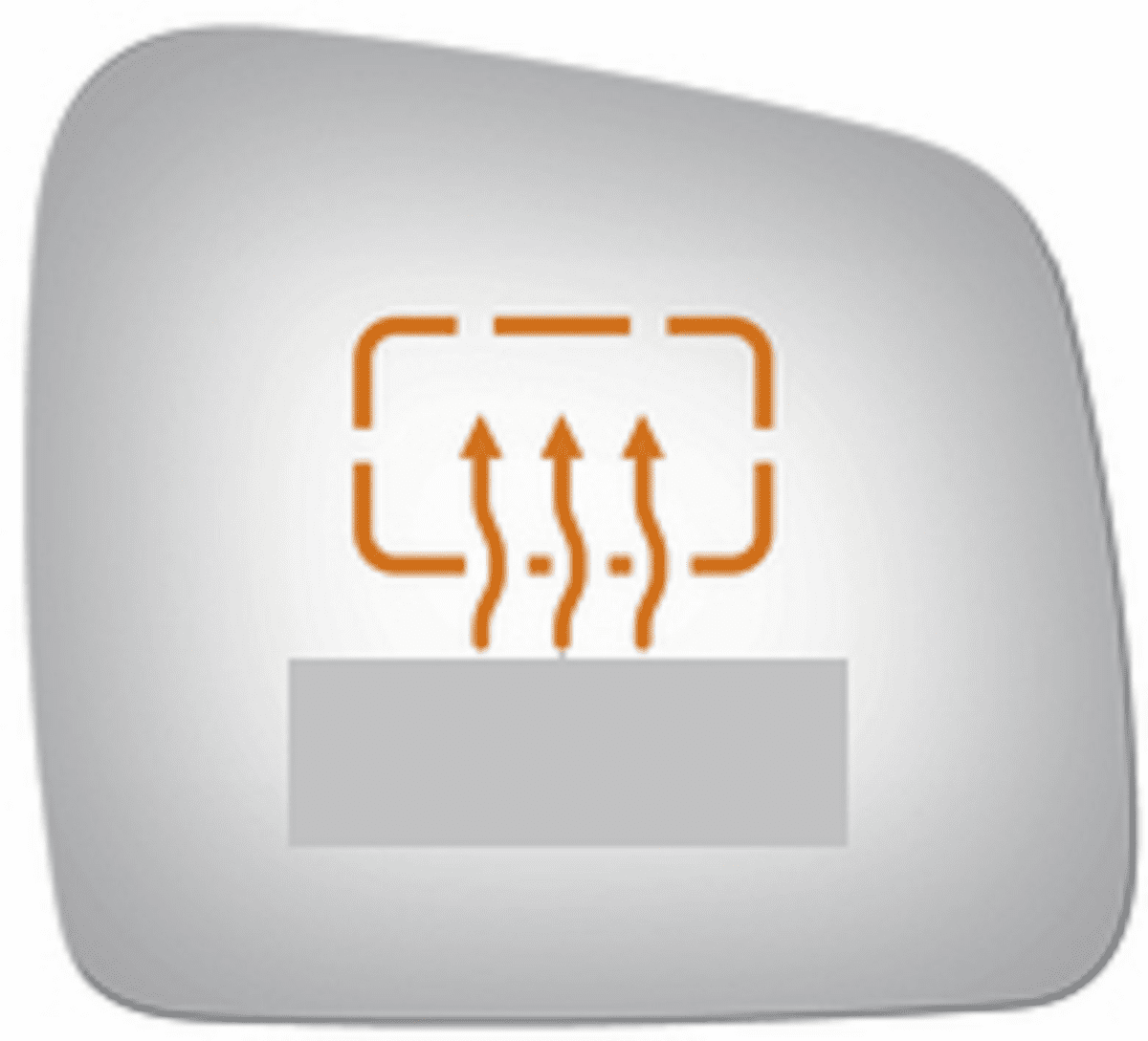 Jeep Grand Cherokee 2016 Passenger Right  Side Glass Mirror Heated 