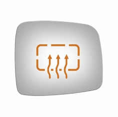 Jeep Liberty 2002 2003 Passenger Side Mirror Glass Heated