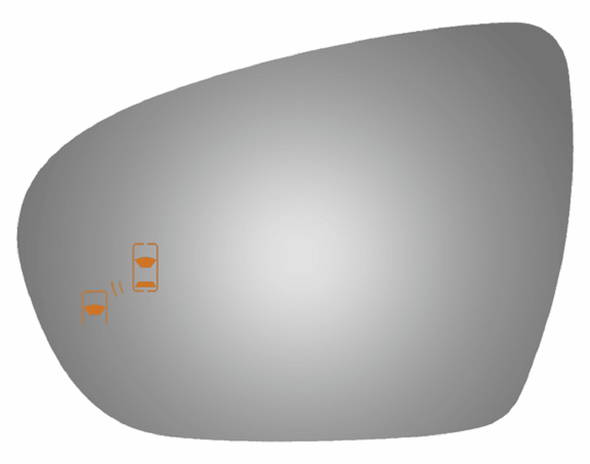 KIA Cadenza 2016 Driver Side Mirror Glass Blind Spot