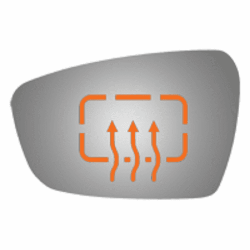 KIA Forte 2014 Driver Side Mirror Glass Heated