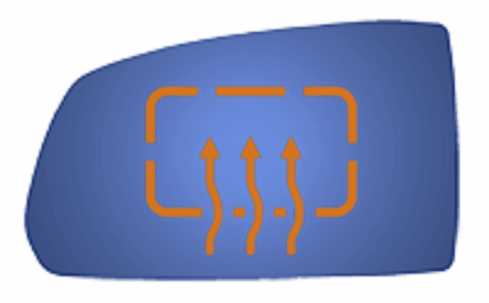 KIA Rio 2007  Driver Side Mirror Glass