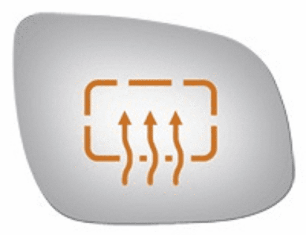 KIA Rio 2010 Passenger Side Mirror Glass Heated