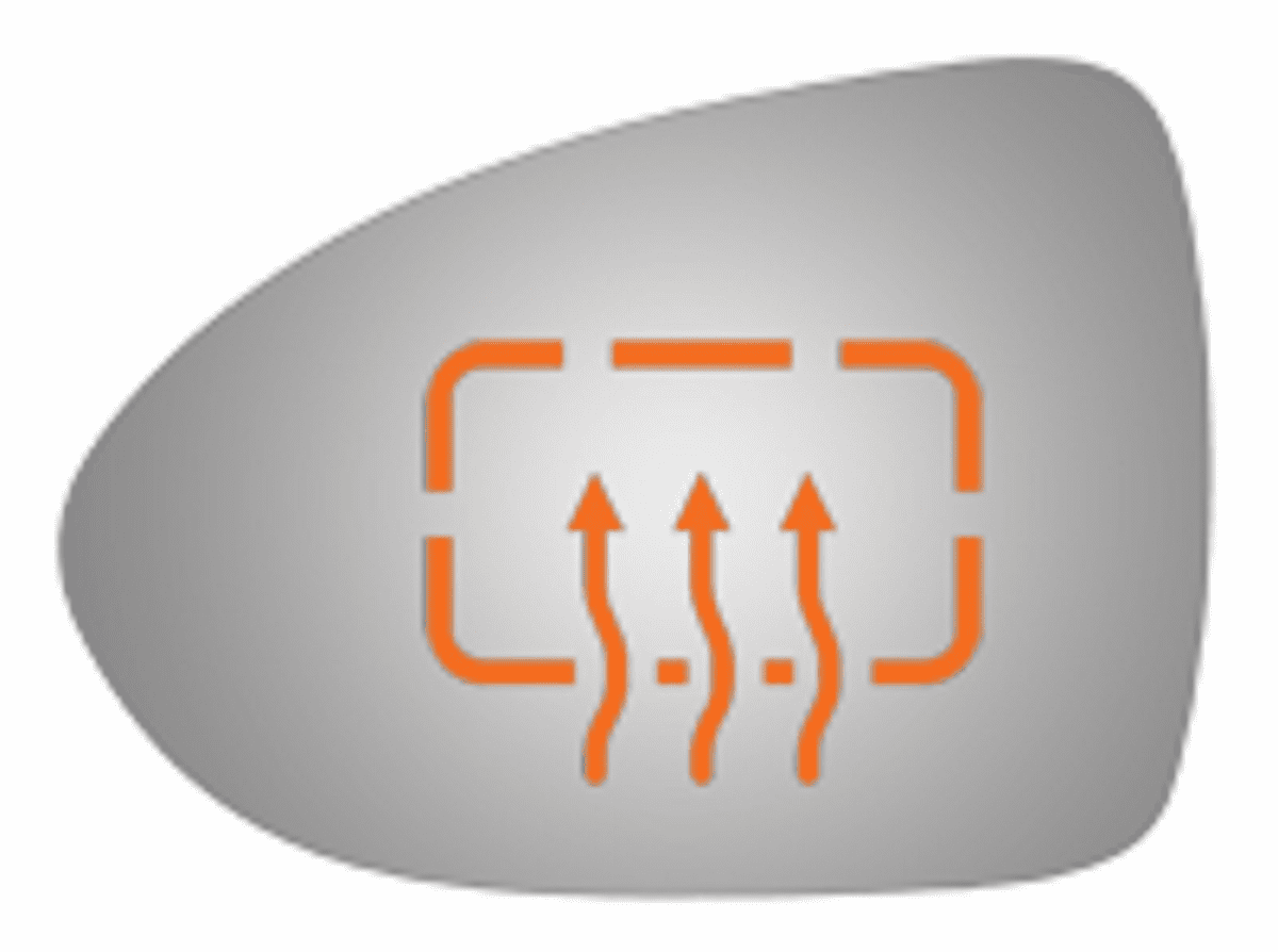 KIA Rio 2016 Driver Side Mirror Glass Heated