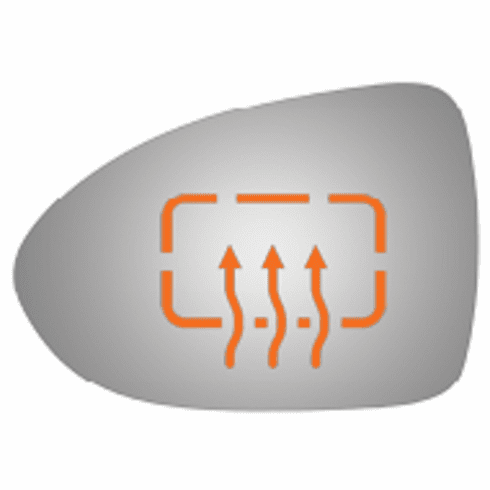 KIA RIO 2017 Driver Left Side Mirror Glass Heated