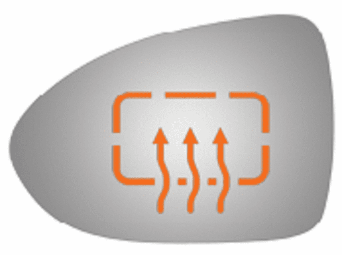 KIA RIO 2017 Driver Left Side Mirror Glass Heated