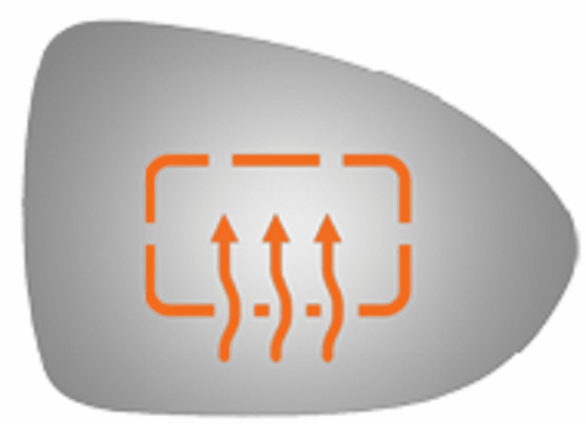 KIA RIO 2017 Passenger Right Side Mirror Glass Heated