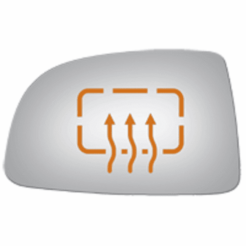 KIA Rondo 2009 Driver Side Heated Mirror Glass