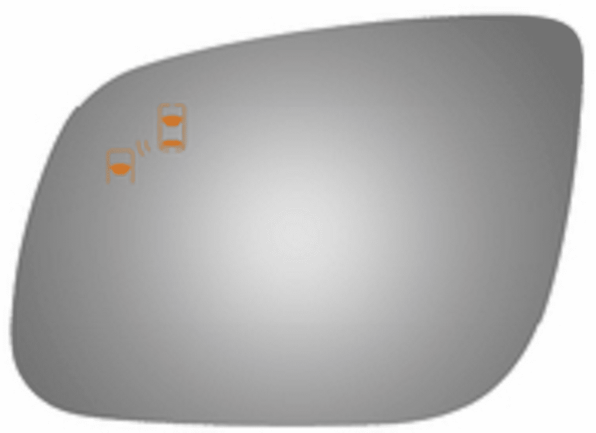 KIA Sedona 2018 Driver Left Side Mirror Glass Blind Spot Icon