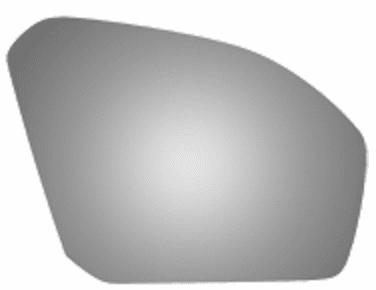 Lincoln 2017 Continental Passenger Right Side Mirror Glass