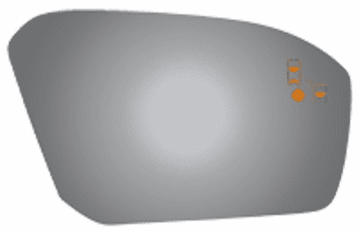 Lincoln 2017 Continental Passenger Side Mirror Blind Spot/Cross Path