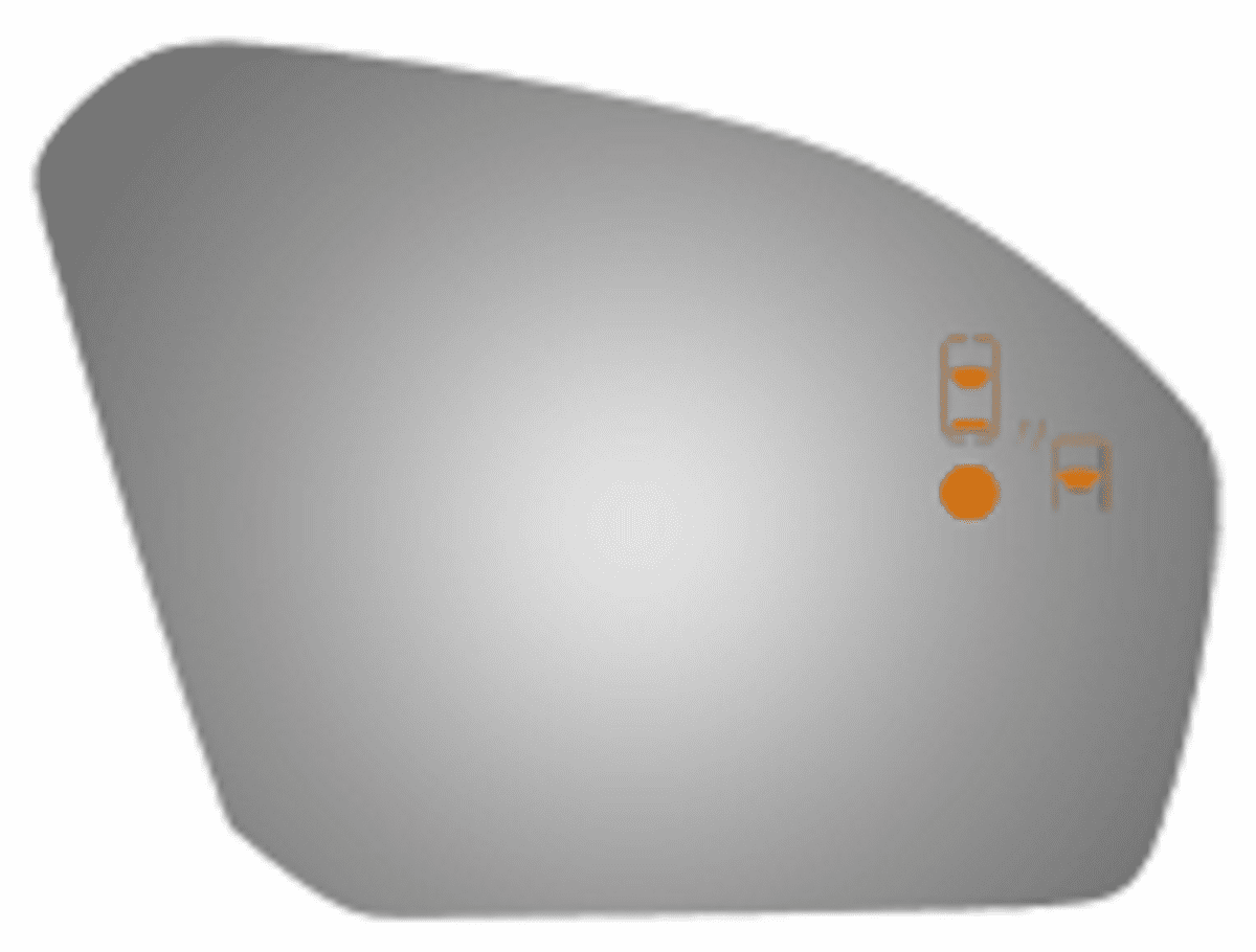 Lincoln 2017 Continental Passenger Side Mirror /Blindspot/Crosspath