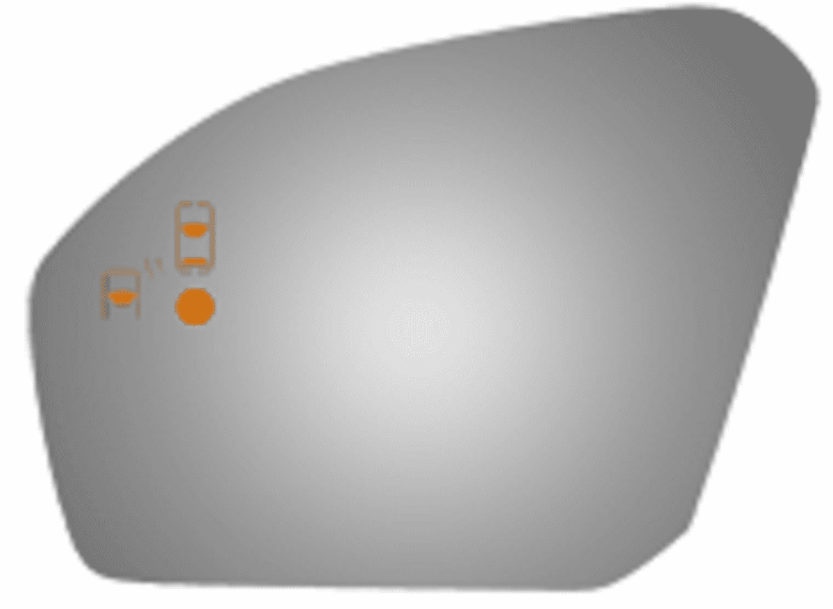 Lincoln Continental 2017 2018 2019 2020 left Driver Side Mirror Blind Spot/Cross Path