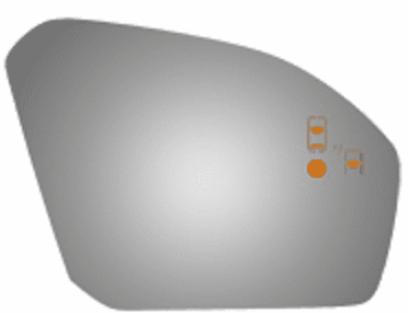 Lincoln Continental 2018 Passenger Side Mirror Blind Spot/Cross Path