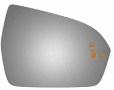 Lincoln MKC 2015 2016 2017 2018 2019 Right Passenger Side Mirror Glass Blind Spot Icon