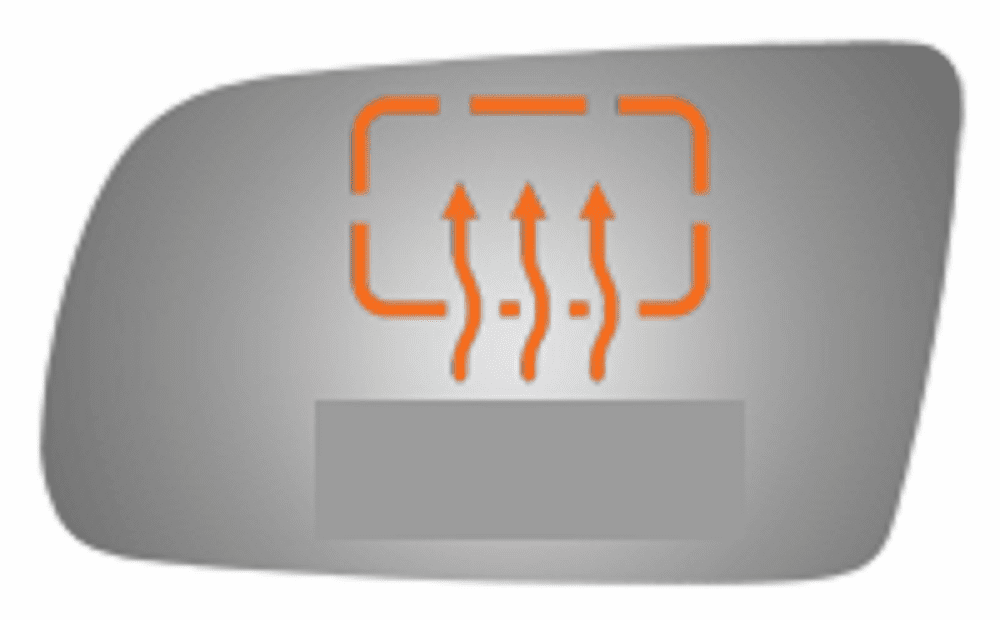 Lincoln MKT 2014 Driver Side Heated Mirror Glass Clip-On