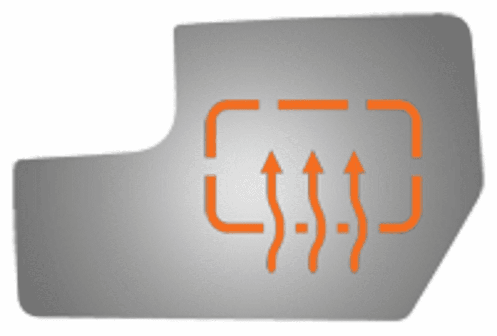 Lincoln Navigator 2014 Driver Side Mirror Glass Heated