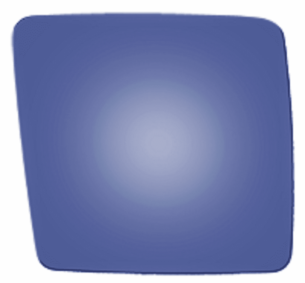 Mercedes Benz 190D 1986 Passenger Side Mirror Glass Blue